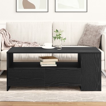 vidaXL Τραπεζάκι σαλονιού Μαύρη Οξυά 102x55x43,5cm 1 τεμ.