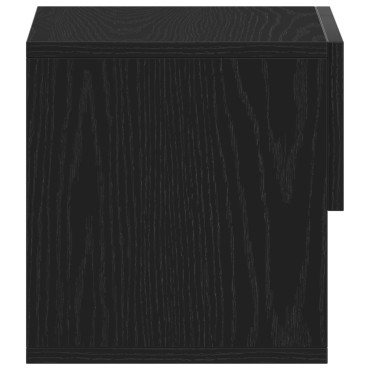 vidaXL Κρεμαστό Κομοδίνο Μαύρο Δρυς 46x29.5x30 cm 1 τεμ.
