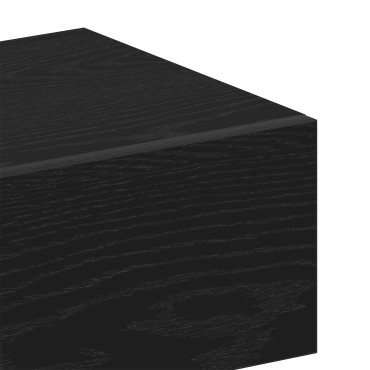 vidaXL Κρεμαστό Κομοδίνο Μαύρο Δρυς 46x29.5x30 cm 1 τεμ.