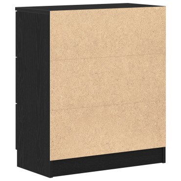 vidaXL Μαύρος Διπλωμένος Μπουφές 60x30x70cm Κατασκευασμένος από Επεξεργασμένο Ξύλο 1 τεμ.