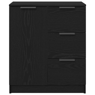 vidaXL Μαύρος Διπλωμένος Μπουφές 60x30x70cm Κατασκευασμένος από Επεξεργασμένο Ξύλο 1 τεμ.