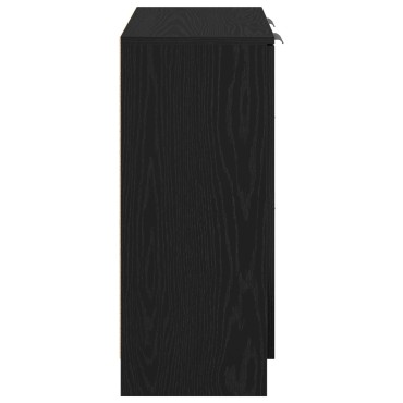 vidaXL Μαύρος Διπλωμένος Μπουφές 60x30x70cm Κατασκευασμένος από Επεξεργασμένο Ξύλο 1 τεμ.