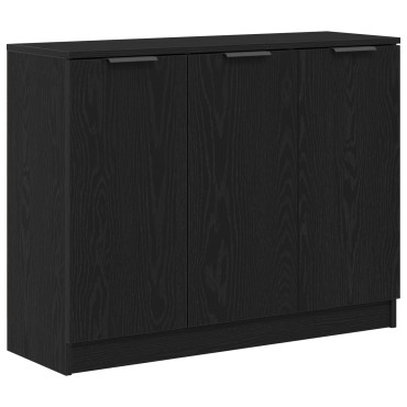 vidaXL Κονσόλα Μαύρο Δρυς 90,5x30x70cm Επεξεργασμένο Ξύλο 1 τεμ.