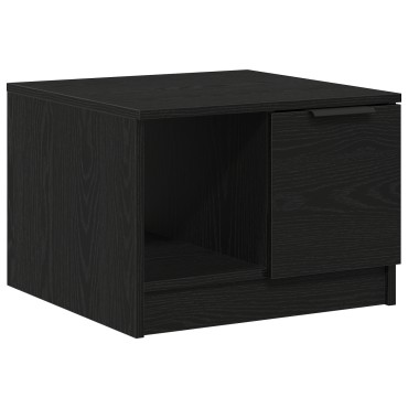 vidaXL Τραπέζι καφέ Μαύρο Δρυς 50x50x36cm Επεξεργασμένου Ξύλου 1 τεμ.