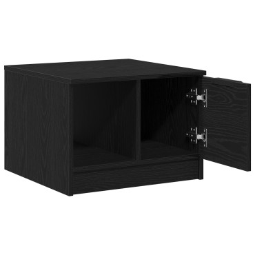 vidaXL Τραπέζι καφέ Μαύρο Δρυς 50x50x36cm Επεξεργασμένου Ξύλου 1 τεμ.