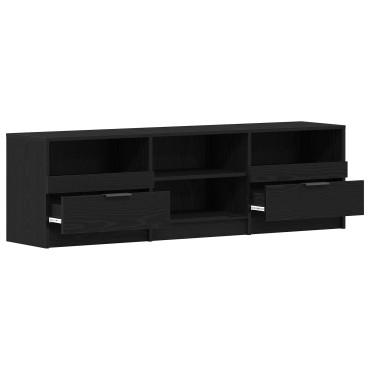 vidaXL Ντουλάπα τηλεόρασης Μαύρο Δρυς 150x33,5x45cm Επεξεργασμένο ξύλο