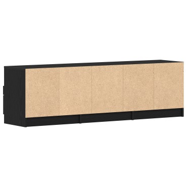 vidaXL Ντουλάπα τηλεόρασης Μαύρο Δρυς 150x33,5x45cm Επεξεργασμένο ξύλο