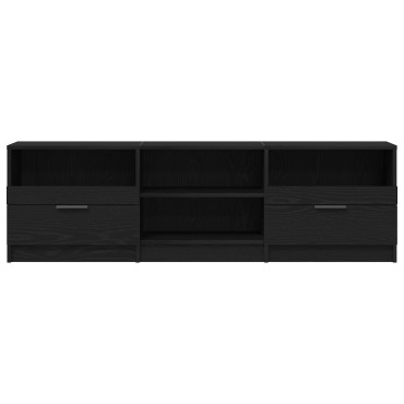 vidaXL Ντουλάπα τηλεόρασης Μαύρο Δρυς 150x33,5x45cm Επεξεργασμένο ξύλο