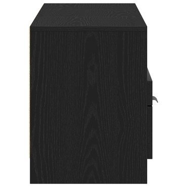 vidaXL Ντουλάπα τηλεόρασης Μαύρο Δρυς 150x33,5x45cm Επεξεργασμένο ξύλο