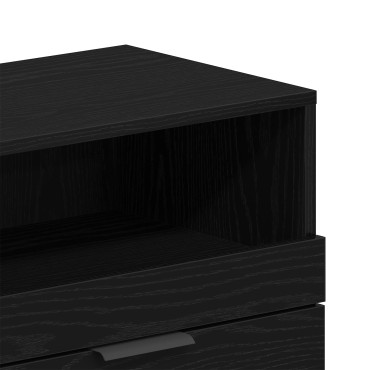 vidaXL Ντουλάπα τηλεόρασης Μαύρο Δρυς 150x33,5x45cm Επεξεργασμένο ξύλο