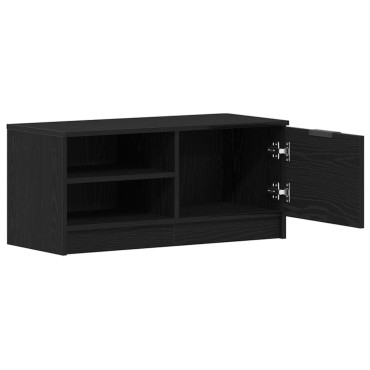 vidaXL Επίπλο TV Μαύρο Δρυς 80x35x36,5cm Κατασκευασμένο ξύλο