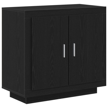 vidaXL Ντουλάπα Μαύρο Δρύς 80x40x75cm Επεξεργασμένο Ξύλο 1 τεμ.