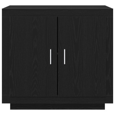 vidaXL Ντουλάπα Μαύρο Δρύς 80x40x75cm Επεξεργασμένο Ξύλο 1 τεμ.