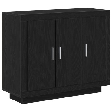 vidaXL Μπουφές Μαύρη Δρυς 92x35x75cm Κατασκευασμένο ξύλο 1 τεμ.