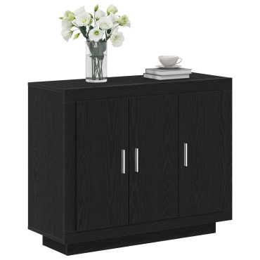 vidaXL Μπουφές Μαύρη Δρυς 92x35x75cm Κατασκευασμένο ξύλο 1 τεμ.