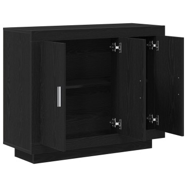 vidaXL Μπουφές Μαύρη Δρυς 92x35x75cm Κατασκευασμένο ξύλο 1 τεμ.