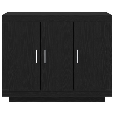 vidaXL Μπουφές Μαύρη Δρυς 92x35x75cm Κατασκευασμένο ξύλο 1 τεμ.