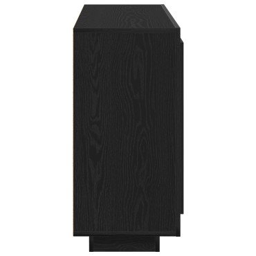 vidaXL Μπουφές Μαύρη Δρυς 92x35x75cm Κατασκευασμένο ξύλο 1 τεμ.
