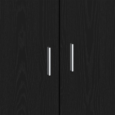 vidaXL Μπουφές Μαύρη Δρυς 92x35x75cm Κατασκευασμένο ξύλο 1 τεμ.