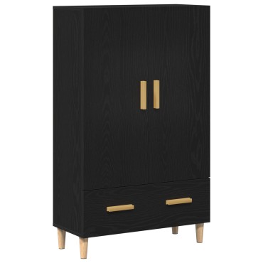 vidaXL Υψηλός ντουλάπι σε Μαύρη Δρυς, 70x31x115 cm Φτιαγμένο από Επεξεργασμένο Ξύλο 1 τεμ.