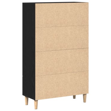 vidaXL Υψηλός ντουλάπι σε Μαύρη Δρυς, 70x31x115 cm Φτιαγμένο από Επεξεργασμένο Ξύλο 1 τεμ.