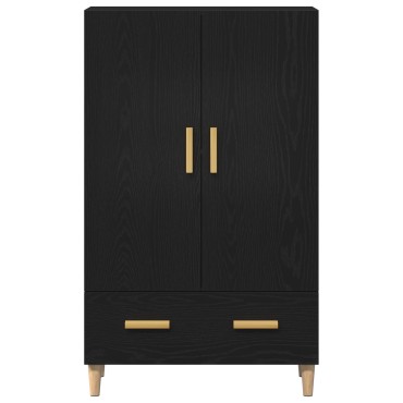 vidaXL Υψηλός ντουλάπι σε Μαύρη Δρυς, 70x31x115 cm Φτιαγμένο από Επεξεργασμένο Ξύλο 1 τεμ.