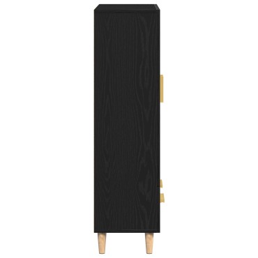 vidaXL Υψηλός ντουλάπι σε Μαύρη Δρυς, 70x31x115 cm Φτιαγμένο από Επεξεργασμένο Ξύλο 1 τεμ.