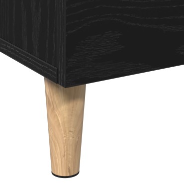vidaXL Υψηλός ντουλάπι σε Μαύρη Δρυς, 70x31x115 cm Φτιαγμένο από Επεξεργασμένο Ξύλο 1 τεμ.