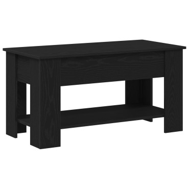 vidaXL Μαύρο Ξύλινο Τραπέζι Σαλονιού - 101x49x52cm Κατασκευασμένο από Τεχνητό Ξύλο