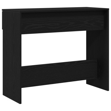 vidaXL Τραπέζι κονσόλας Μαύρη Οξυά 30x36x75cm Επεξεργασμένο Ξύλο 1 τεμ.