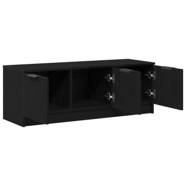 vidaXL Ντουλάπι TV 102x35x36,5cm Μαύρη Οξυά Επεξεργασμένο Ξύλο