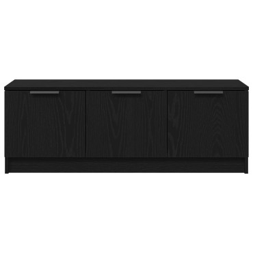 vidaXL Ντουλάπι TV 102x35x36,5cm Μαύρη Οξυά Επεξεργασμένο Ξύλο