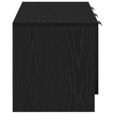 vidaXL Ντουλάπι TV 102x35x36,5cm Μαύρη Οξυά Επεξεργασμένο Ξύλο