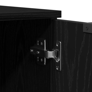 vidaXL Ντουλάπι TV 102x35x36,5cm Μαύρη Οξυά Επεξεργασμένο Ξύλο