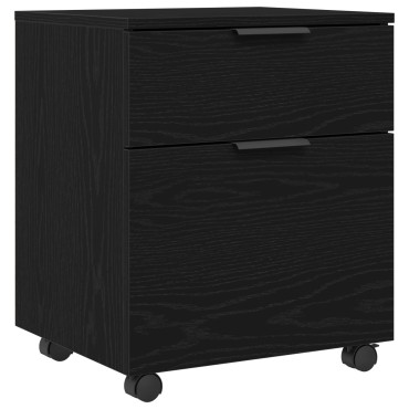 vidaXL Ντουλάπα Αρχείων Μαύρη Οξυά 45x38x54cm Επεξεργασμένο Ξύλο 1 τεμ.