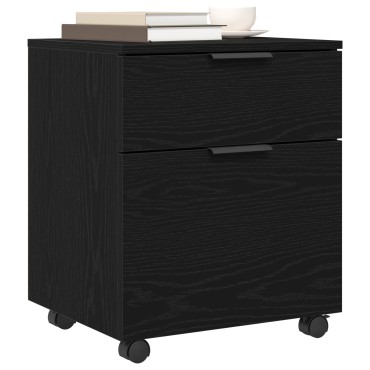 vidaXL Ντουλάπα Αρχείων Μαύρη Οξυά 45x38x54cm Επεξεργασμένο Ξύλο 1 τεμ.