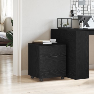 vidaXL Ντουλάπα Αρχείων Μαύρη Οξυά 45x38x54cm Επεξεργασμένο Ξύλο 1 τεμ.