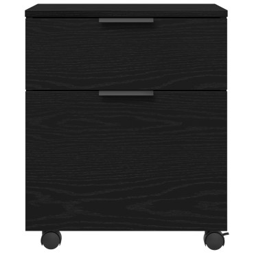 vidaXL Ντουλάπα Αρχείων Μαύρη Οξυά 45x38x54cm Επεξεργασμένο Ξύλο 1 τεμ.