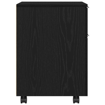 vidaXL Ντουλάπα Αρχείων Μαύρη Οξυά 45x38x54cm Επεξεργασμένο Ξύλο 1 τεμ.