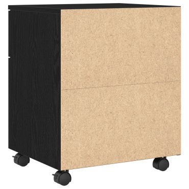 vidaXL Ντουλάπα Αρχείων Μαύρη Οξυά 45x38x54cm Επεξεργασμένο Ξύλο 1 τεμ.