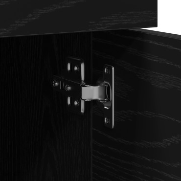 vidaXL Ντουλάπα Αρχείων Μαύρη Οξυά 45x38x54cm Επεξεργασμένο Ξύλο 1 τεμ.
