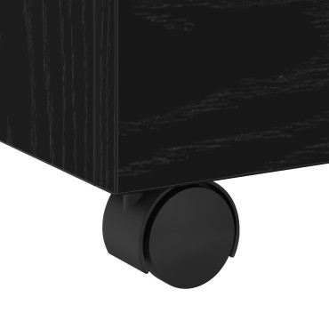 vidaXL Ντουλάπα Αρχείων Μαύρη Οξυά 45x38x54cm Επεξεργασμένο Ξύλο 1 τεμ.