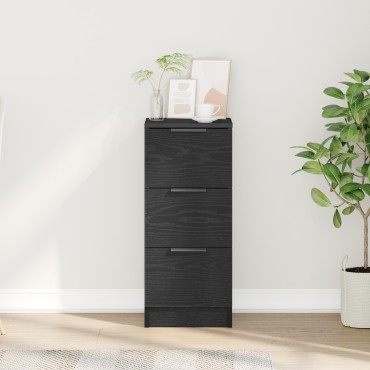 vidaXL Μαύρος Διορθωτής 30x30x70cm Κατασκευασμένος από Επεξεργασμένο Ξύλο 1 τεμ.