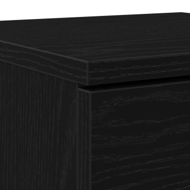 vidaXL Ντουλάπα Παπουτσιών με ράφι Μαύρη Οξυά 29,5x35x70 εκ 1 τεμ.