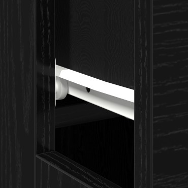 vidaXL Γραφείο Μαύρη Οξυά Επεξεργασμένο Ξύλο 100x50x75cm 1 τεμ.