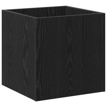 vidaXL Κιβώτιο Φυτών Μαύρο Δρυς 40x40x40 εκ Κατασκευασμένο Ξύλο