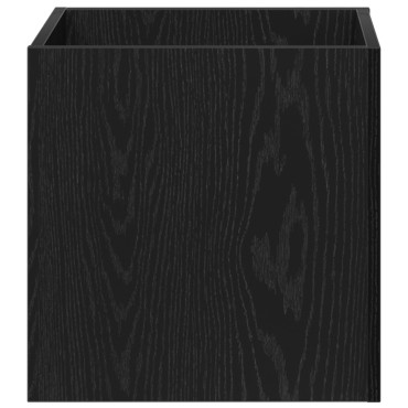 vidaXL Κιβώτιο Φυτών Μαύρο Δρυς 40x40x40 εκ Κατασκευασμένο Ξύλο