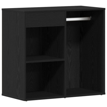 vidaXL Μαύρο Έπιπλο Καλλυντικών 80x40x75cm από Επεξεργασμένο Ξύλο 1 τεμ.