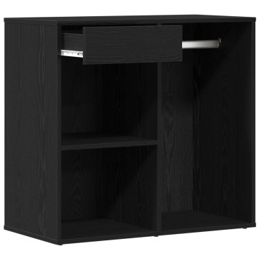 vidaXL Μαύρο Έπιπλο Καλλυντικών 80x40x75cm από Επεξεργασμένο Ξύλο 1 τεμ.
