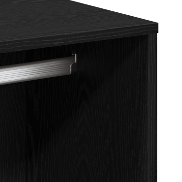 vidaXL Μαύρο Έπιπλο Καλλυντικών 80x40x75cm από Επεξεργασμένο Ξύλο 1 τεμ.
